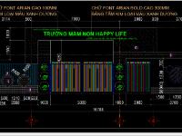 Cổng trường mần non đẹp